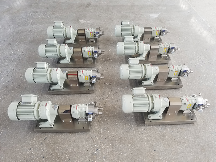 sanitary stainless steel rotary lobe pump