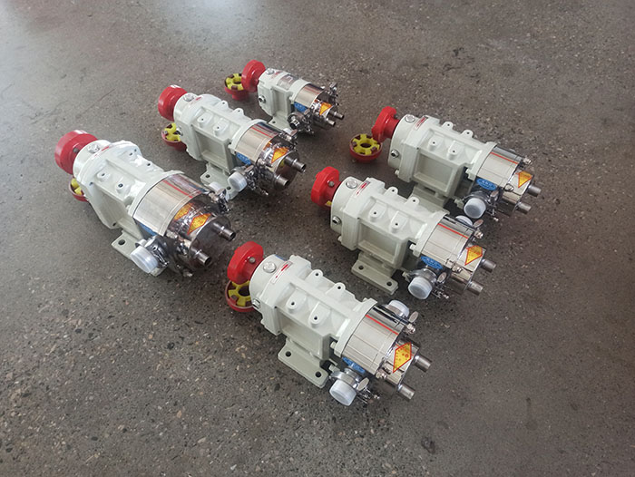 Food grade stainless steel rotary lobe pumps