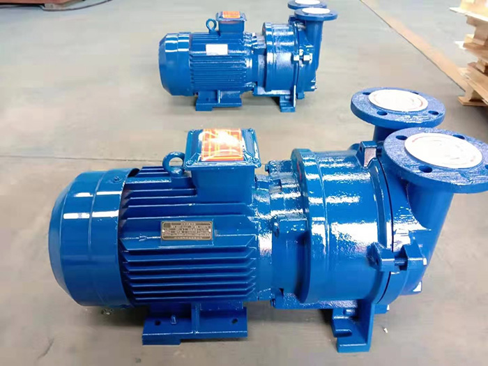 Single stage liquid ring vacuum pump