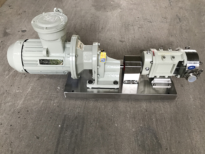 Sanitary stainless steel cam rotor pump