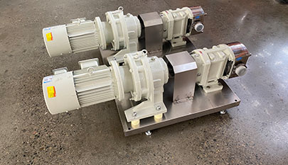 Stainless steel rotary lobe pump